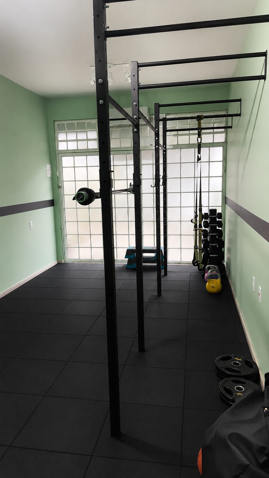 Espaço de avaliação e treinamento físico